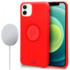 Carcasa COOL Para iPhone 12 / 12 Pro Magnética Cover Rojo D