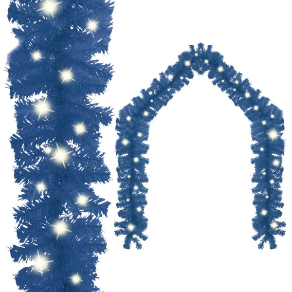 Guirnalda de Navidad con luces LED azul 10 m D