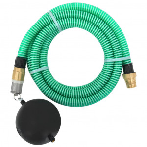Manguera de succión con conectores de latón PVC verde 29 mm 3 m D