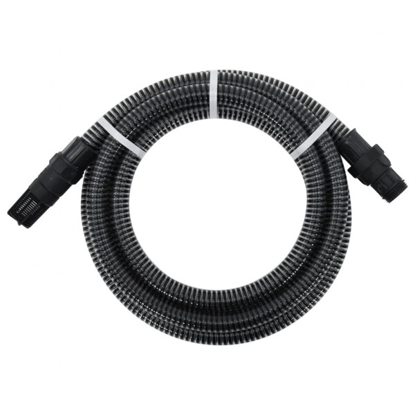 Manguera de succión con conectores de PVC PVC negro 26 mm 4 m D