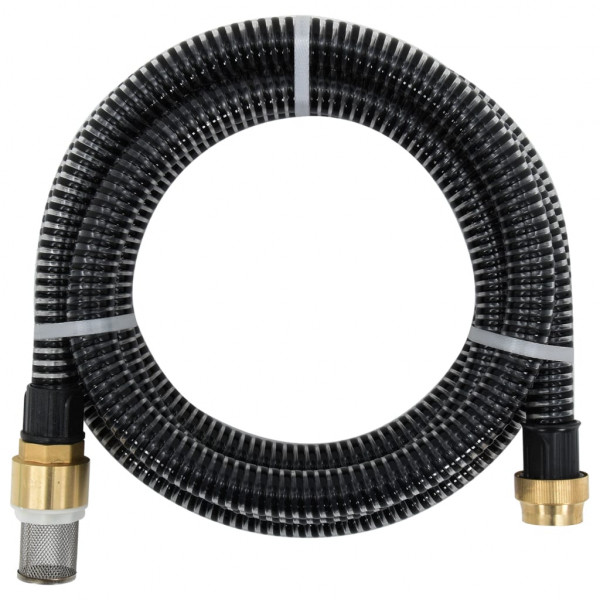 Tubos de sucção com conectores de latão preto de PVC 29 mm 4 m D