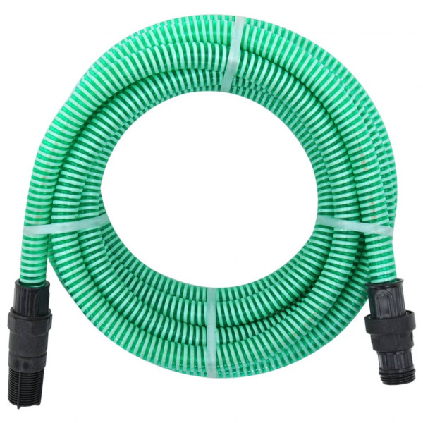 Tubos de sucção com conectores de PVC verde 26 mm 7 m D