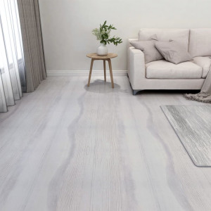 Tarimas autoadhesivas 20 piezas PVC 1.86 m² gris claro D