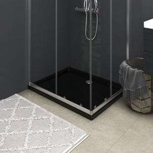 Disco de chuveiro rectangular preto ABS 80x100 cm D