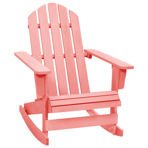 Assento balançador jardim Adirondack madeira maciça pinheiro rosa D